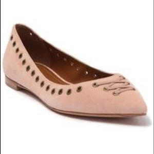 Coach Pale Blush suede flats